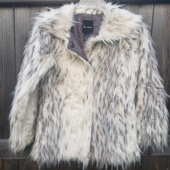 Me Jane Jackets & Blazers - Me Jane faux fur hair jacket coat large 14